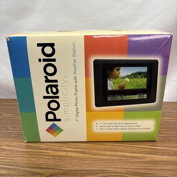 Polaroid Simplicity 7” Photo Frame And Weather Station XSA-00770S - Picture 2 of 6